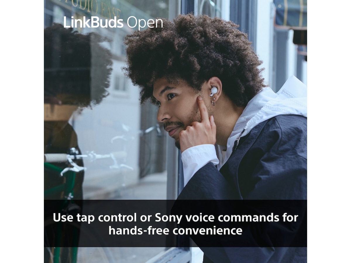 Sony Linkbuds Open true wireless ørepropper (hvid) In-ear høretelefoner