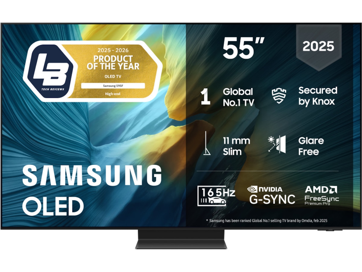 Samsung 55" S95F OLED 4K Smart TV (2025) 50 - 59 tommer TV