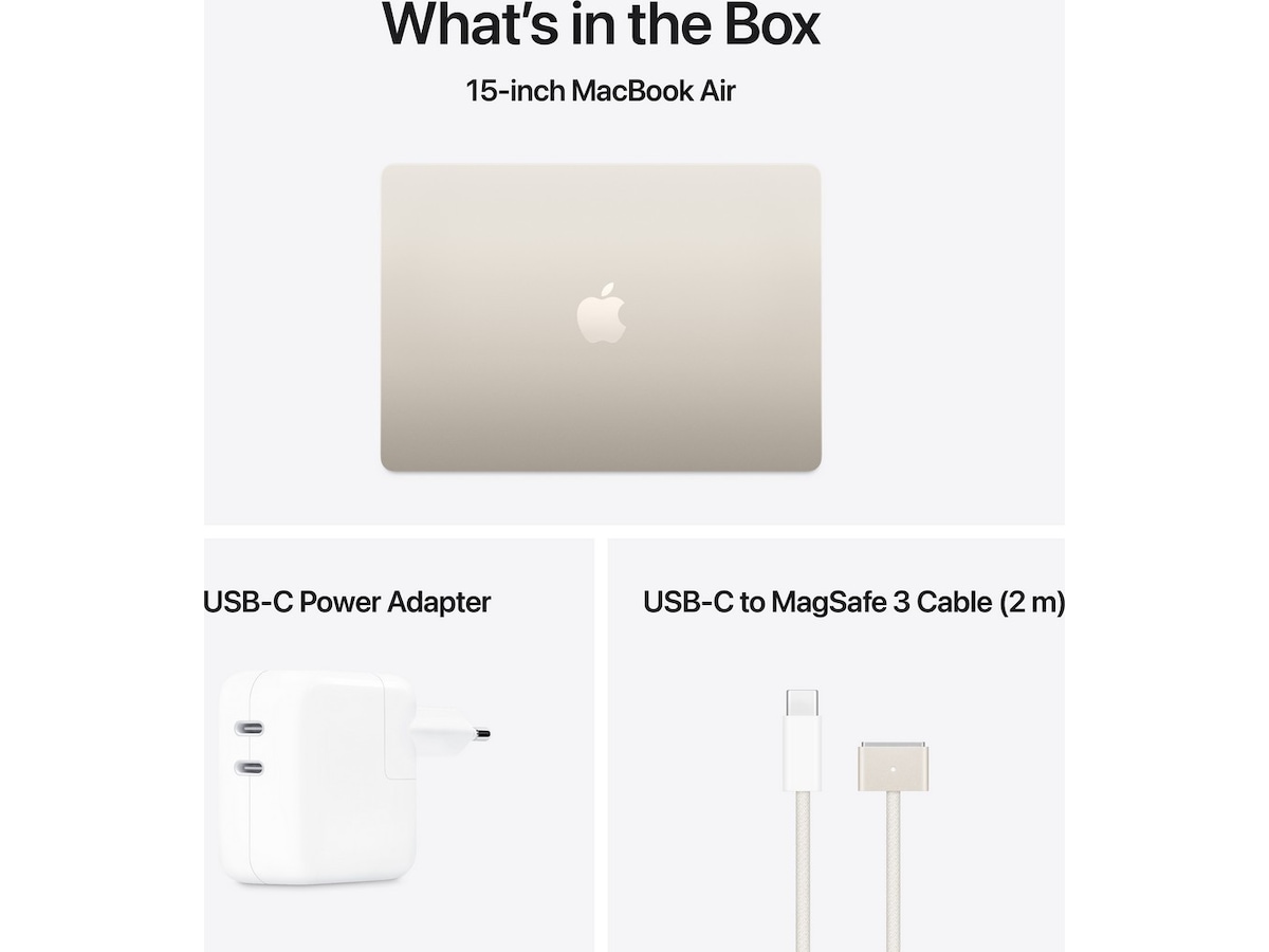 MacBook Air 15" M4 (2025) 512GB (stjernelys) PC - Bærbar / laptop