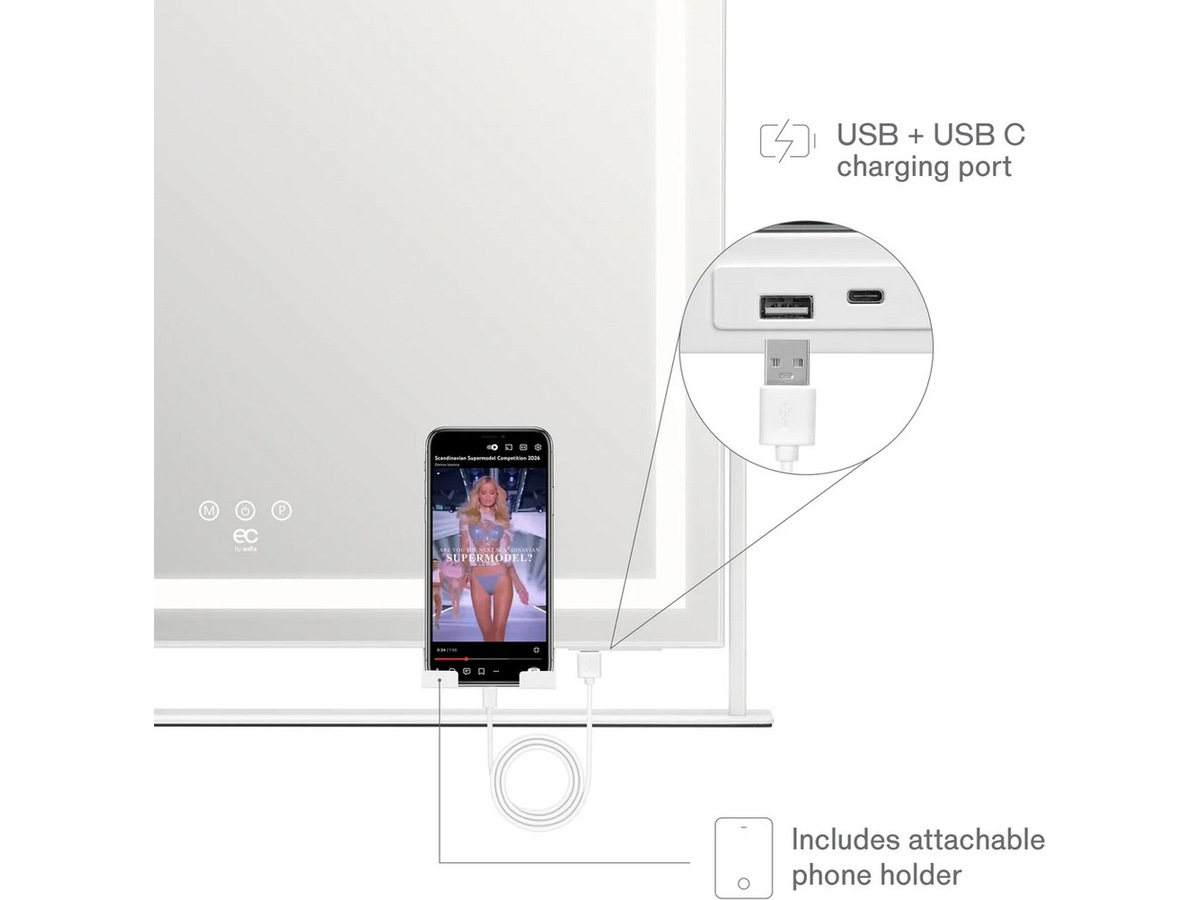 EC Sparkle Sminkespejl Ansigtspleje