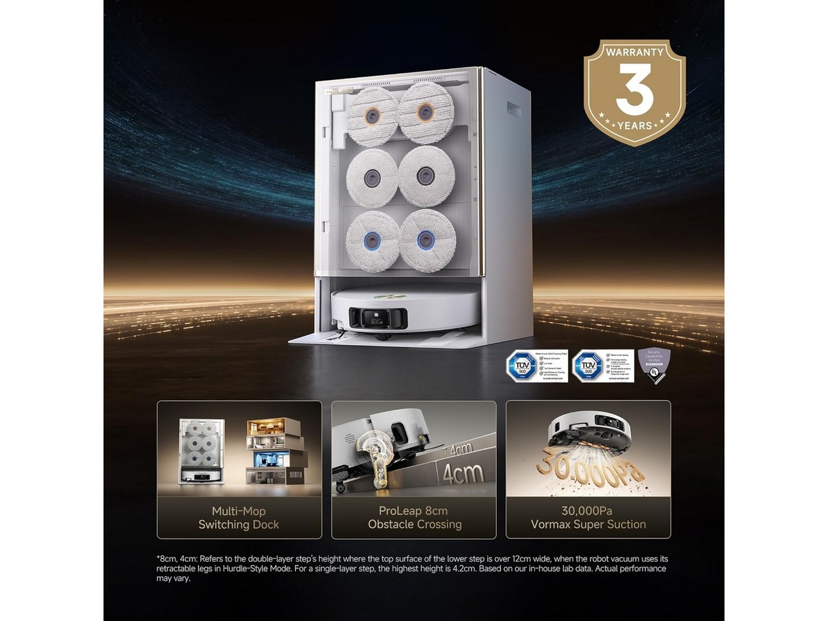 Dreame matrix 10 Ultra Robotdammsugare (vit) Robotstøvsugere