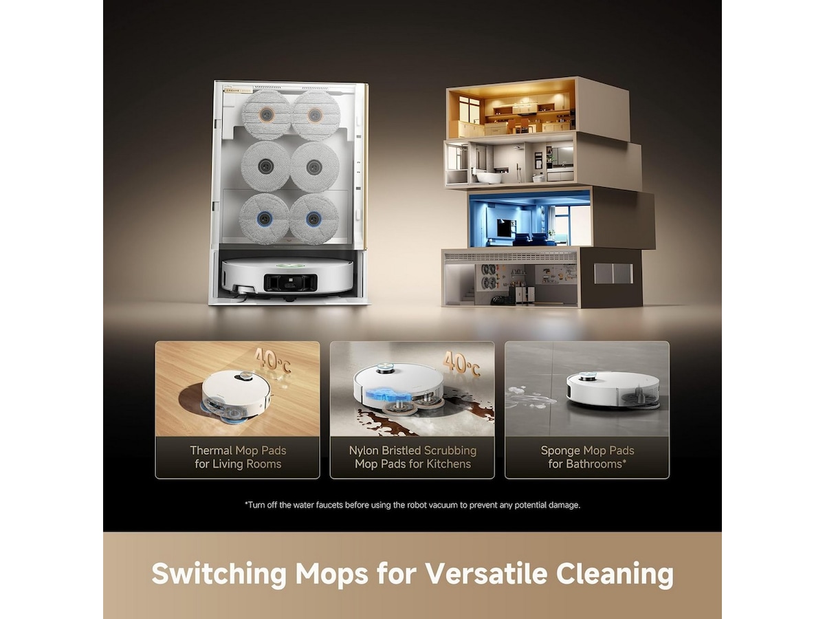 Dreame matrix 10 Ultra Robotdammsugare (vit) Robotstøvsugere