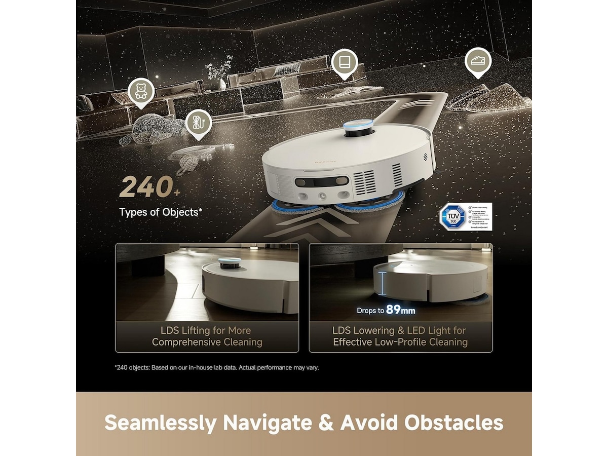Dreame matrix 10 Ultra Robotdammsugare (vit) Robotstøvsugere