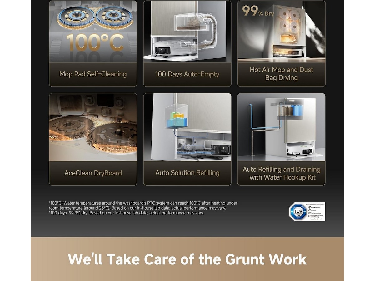 Dreame matrix 10 Ultra Robotdammsugare (vit) Robotstøvsugere