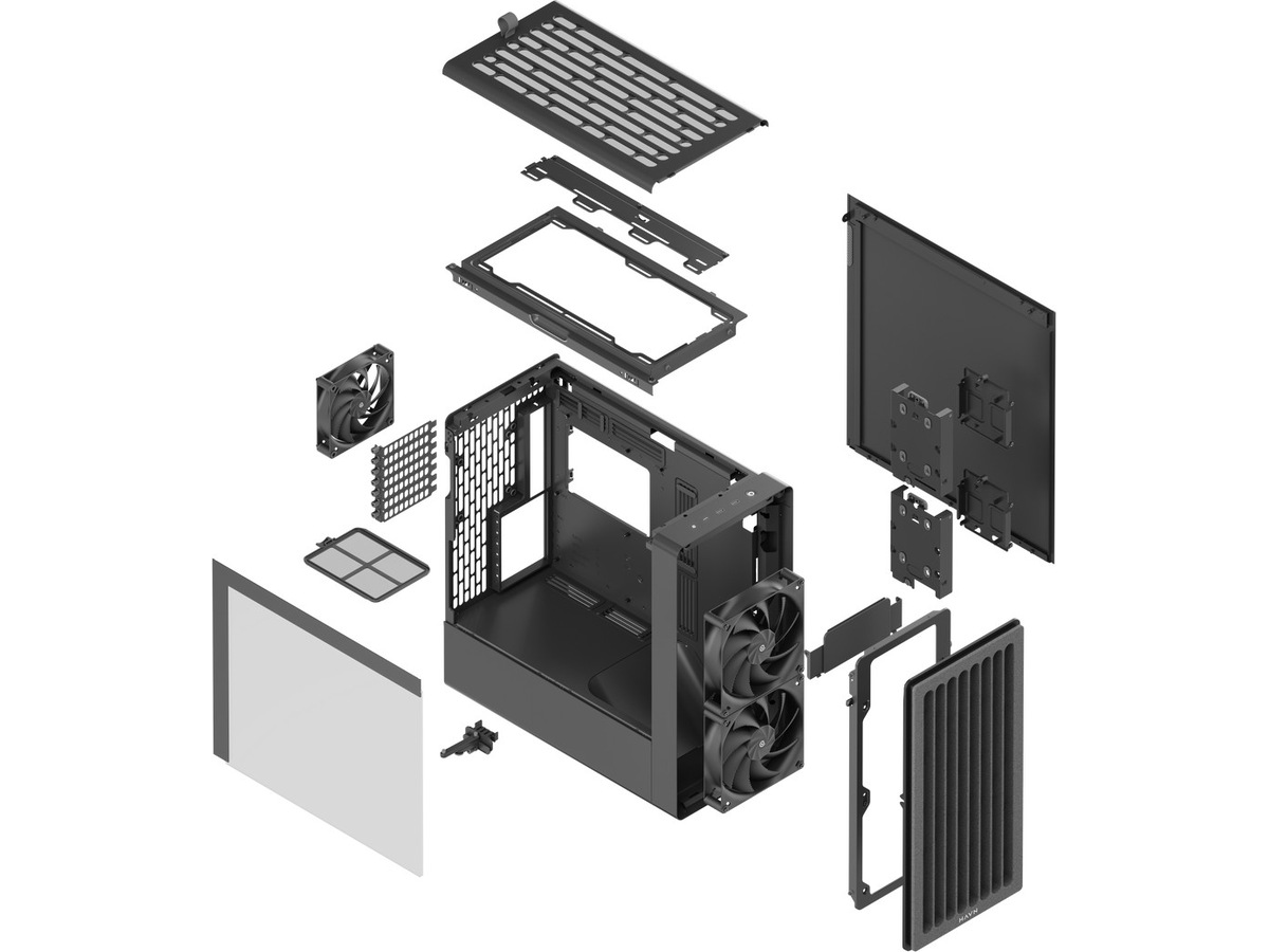 HAVN BF 360 Flow Mid Tower (svart) Midi Tower