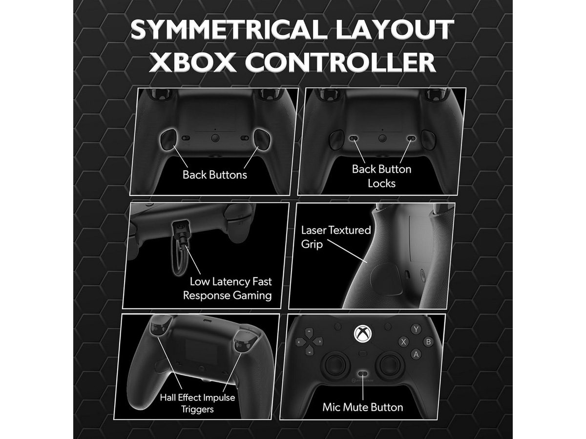 Hyperkin Competitor kablet xbox-controller (sort) Tilbehør til spilkonsoller