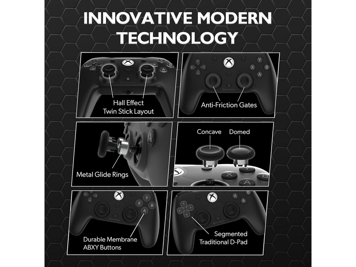 Hyperkin Competitor kablet xbox-controller (sort) Tilbehør til spilkonsoller