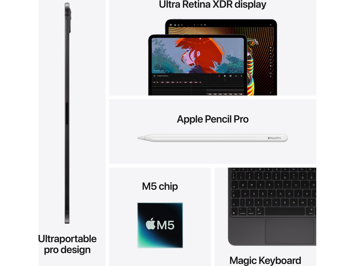 iPad Pro 13" (2025) 1TB WiFi (rymdsvart) Tablets