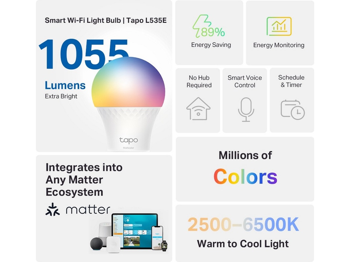 TP-Link Tapo L535E Smart pære LED-pærer & elpærer