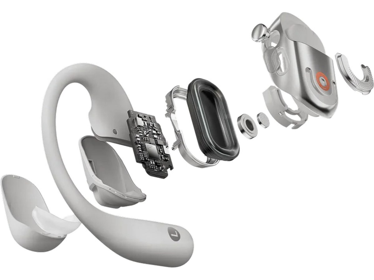 SHOKZ OpenFit 2+ Trådløse Ørepropper, On-Ear (grå) In-ear høretelefoner