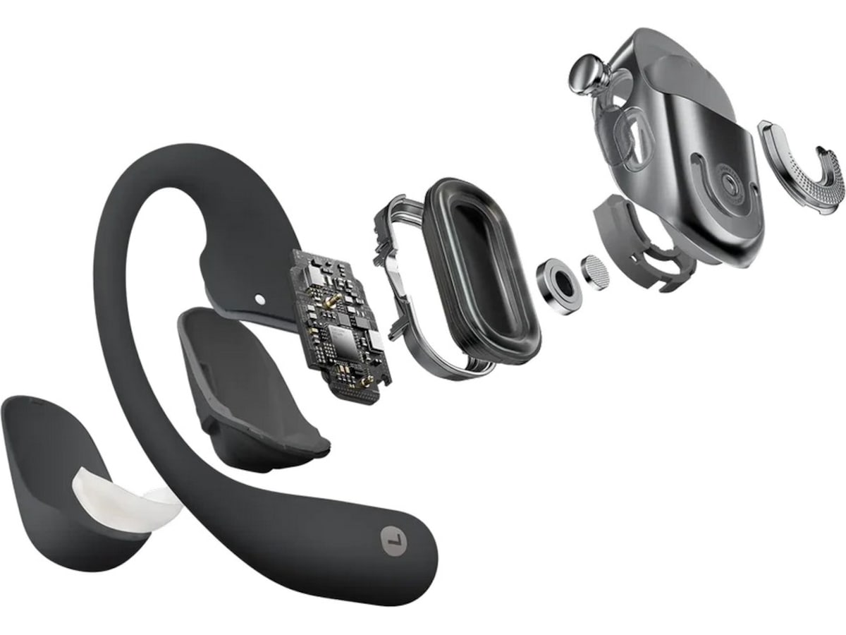 SHOKZ OpenFit 2+ Trådløse Ørepropper, On-Ear (sort) In-ear høretelefoner