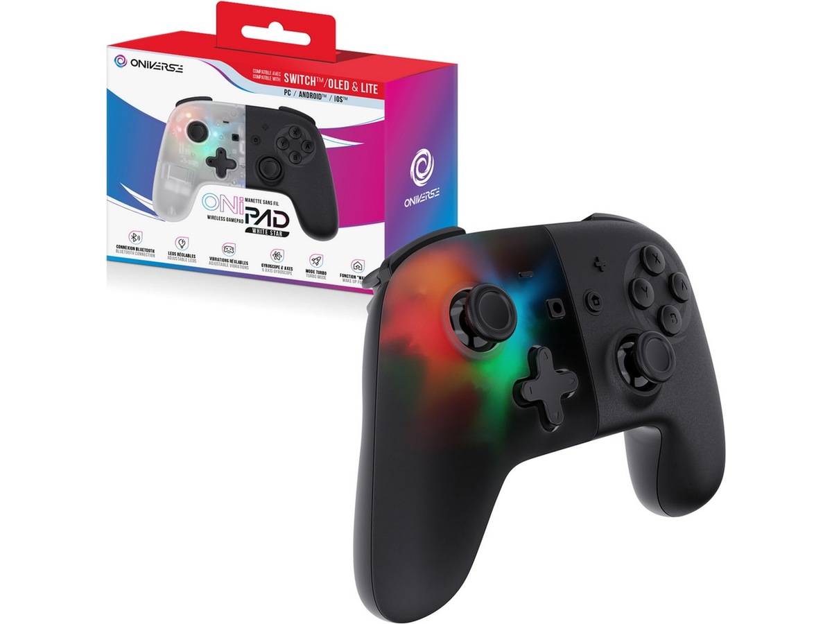 Oniverse Onipad Nintendo Switch 2 trådløs controller (sort) Tilbehør til spilkonsoller