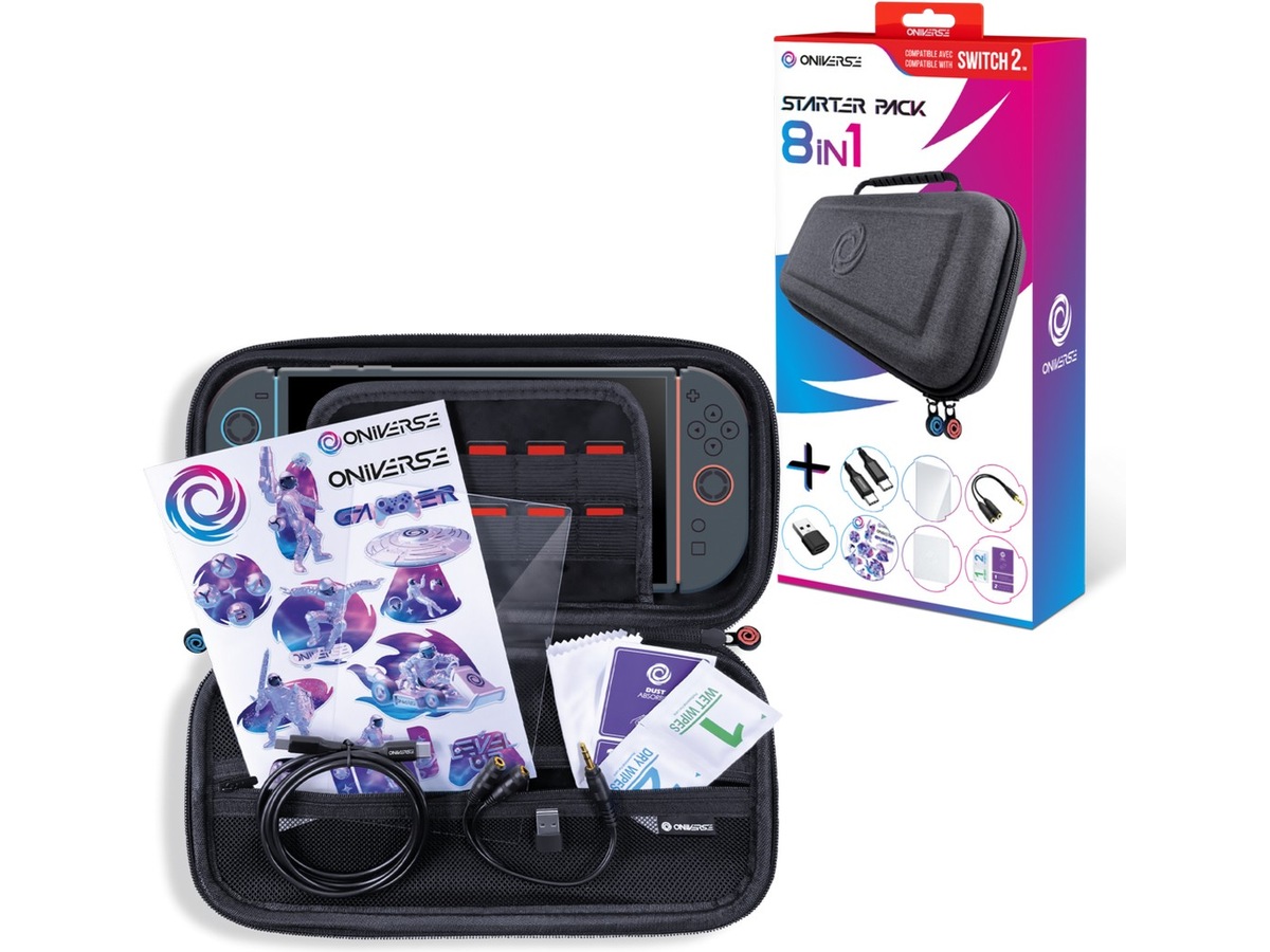 Oniverse Nintendo Switch 2 8-i-1 startpakke Tilbehør til spilkonsoller