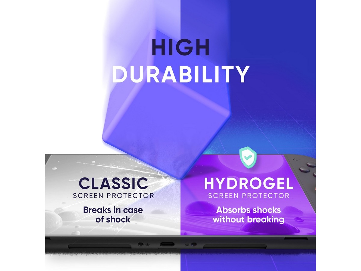 Oniverse Hydrogel Switch 2 skærmbeskytter Tilbehør til spilkonsoller