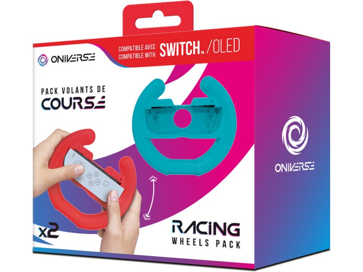 Oniverse Nintendo Switch klassiske Joy-Con rat (rød/blå) Tilbehør til spilkonsoller