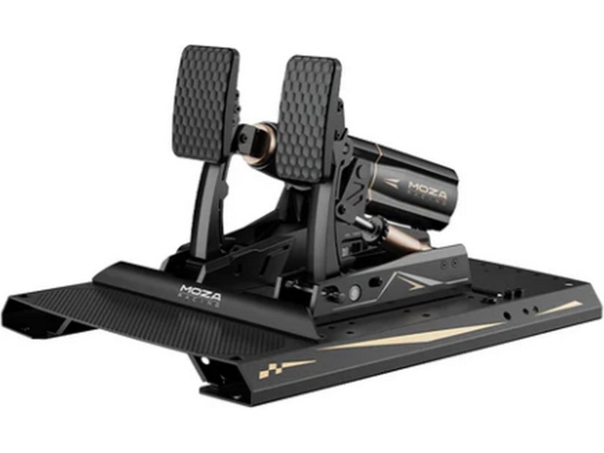 MOZA mBooster Active Pedal Set (med CRP2-gaspedal) Rat og pedaler