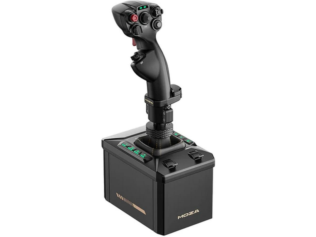 MOZA AB6 FFB Base + MHG Flightstick Bundle Rat og pedaler