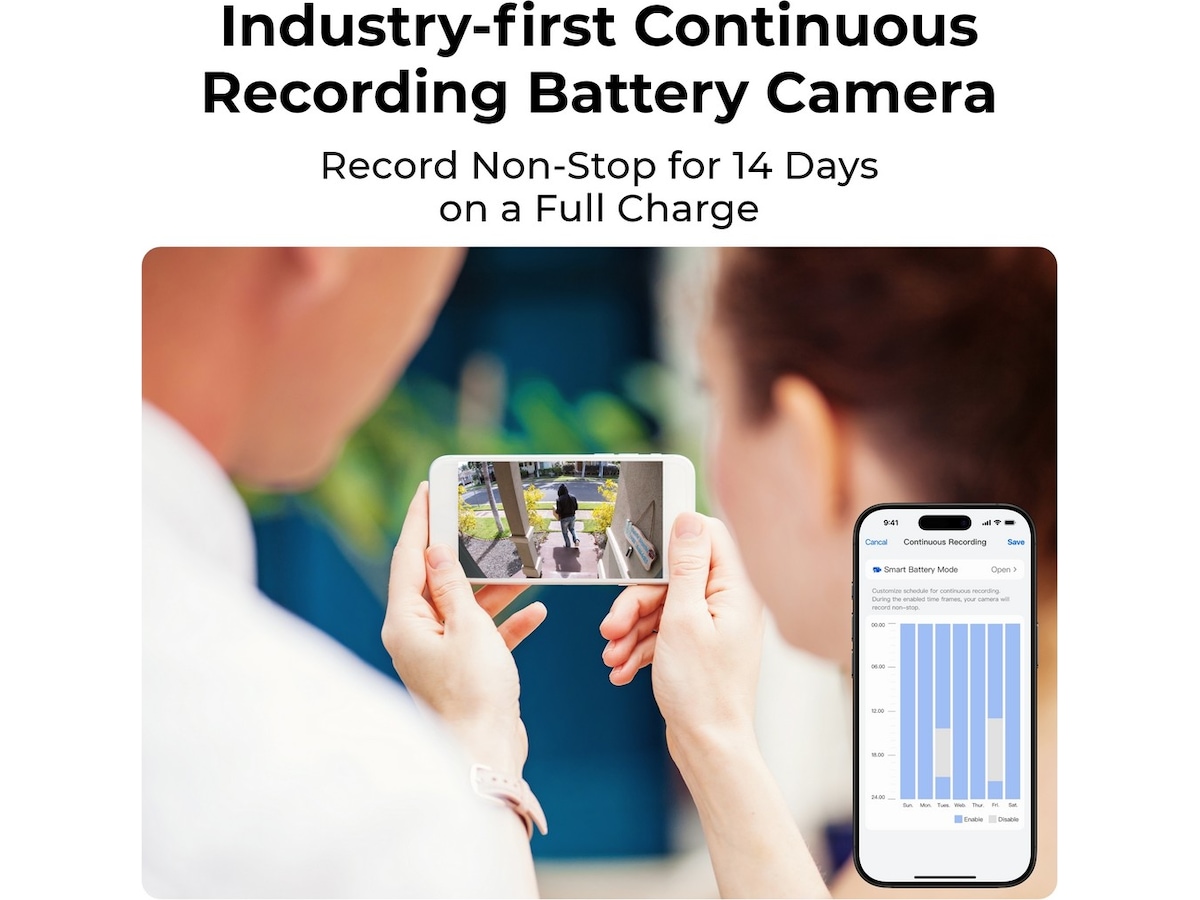 Reolink Home Hub med 2X Altas kamera Overvågningskameraer