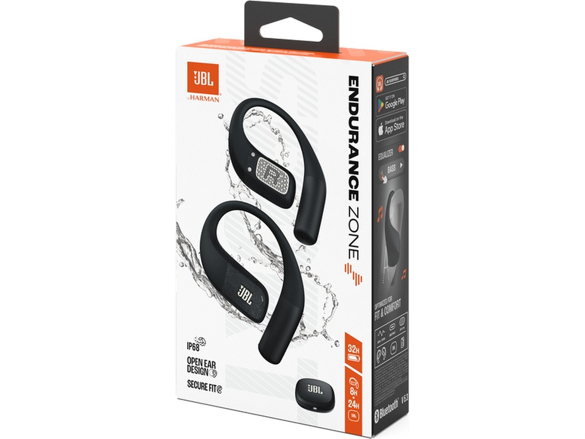 JBL Endurance Zone trådløse ørepropper, open-ear (sort/grå) In-ear høretelefoner