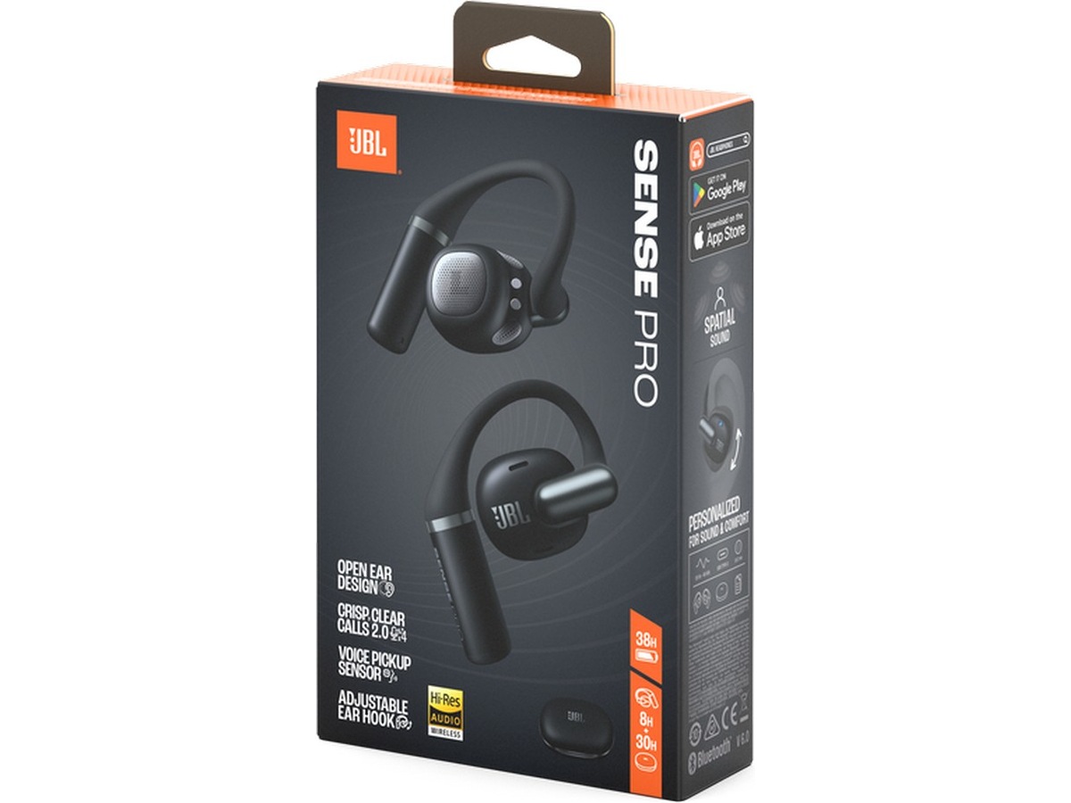 JBL Sense Pro Trådløse Ørepropper, Open-ear (sort) In-ear høretelefoner