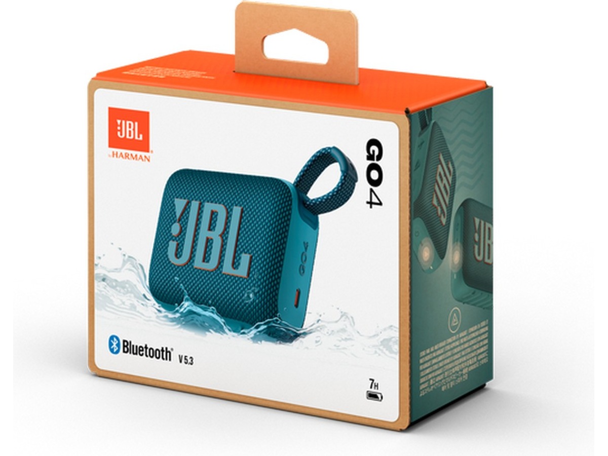 JBL GO 4 trådløs bluetooth-højttaler (blå) Trådløs / Bluetooth højttaler