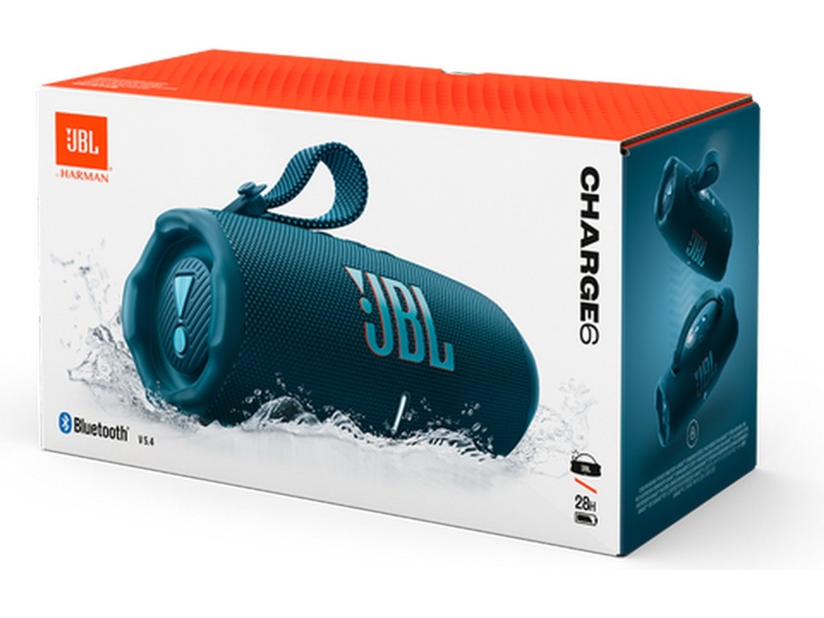 JBL Charge 6 trådløs bluetooth-højttaler (blå) Trådløs / Bluetooth højttaler