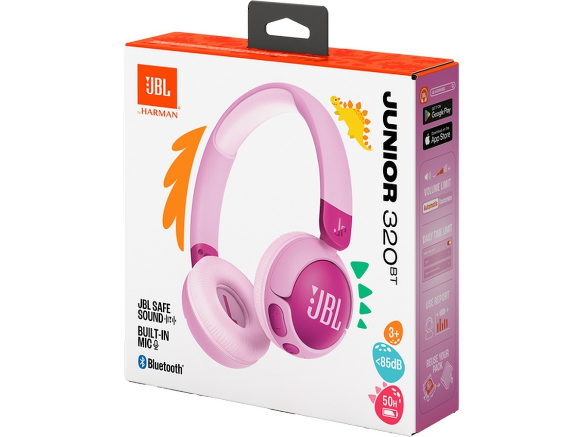 JBL Junior 320BT trådløse hovedtelefoner (lilla) Høretelefoner