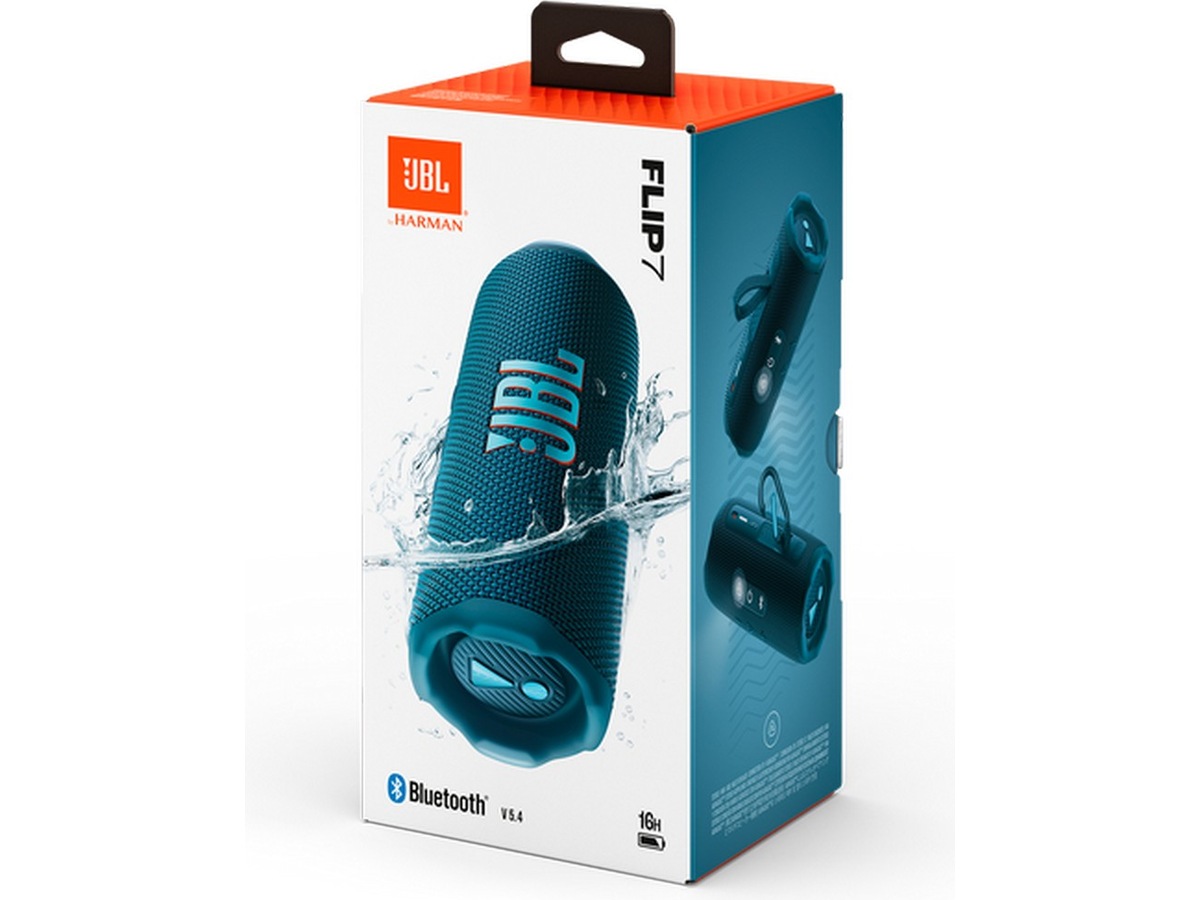 JBL Flip 7 trådløs bluetooth-højttaler (blå) Trådløs / Bluetooth højttaler