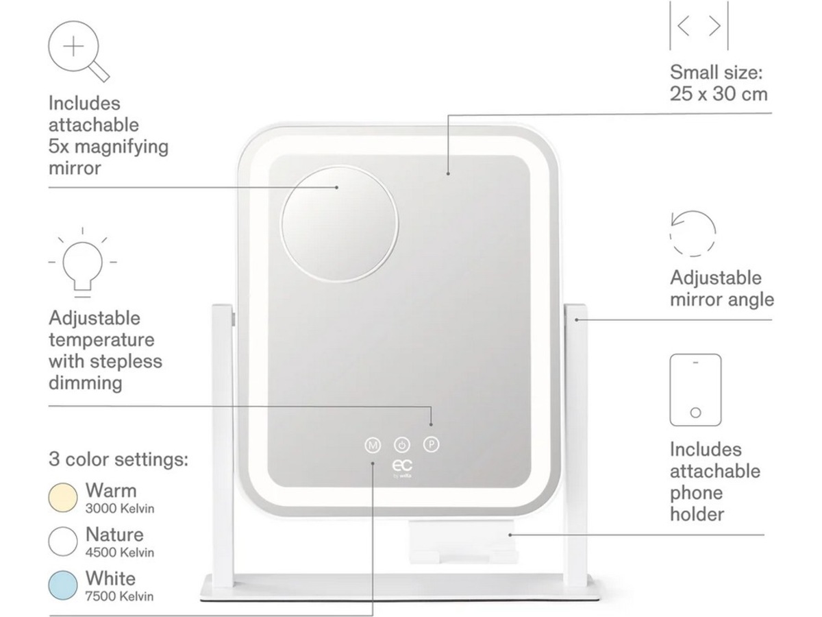 EC Glowing Sminkespejl 2-pak Ansigtspleje