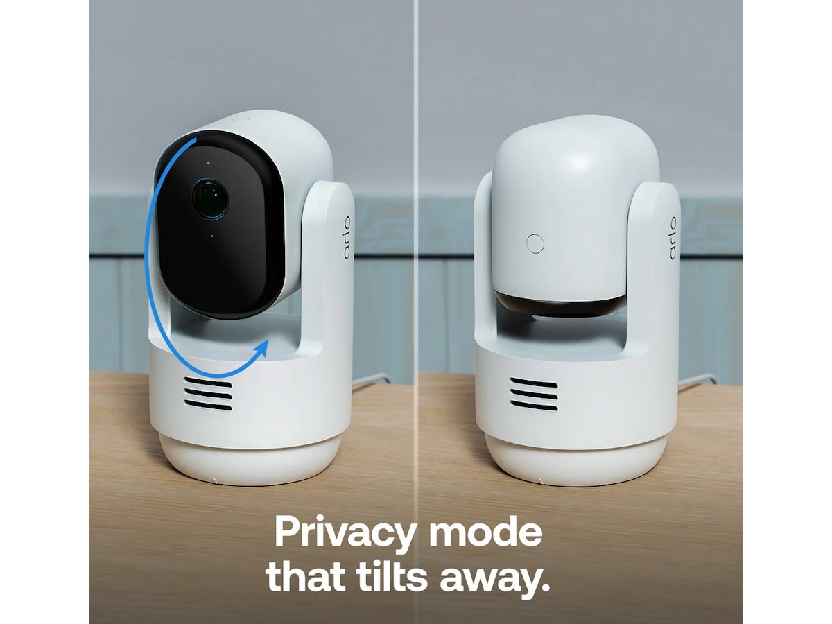 Arlo Essential 3 2K PTZ indendørs overvågningskamera 2-pack Overvågningskameraer