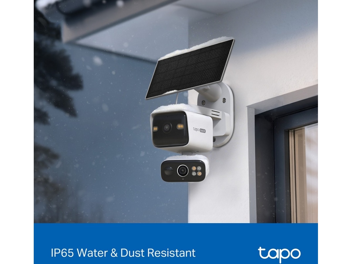 TP-Link Tapo C645D KIT overvågningskamera, solcelledrevet Overvågningskameraer