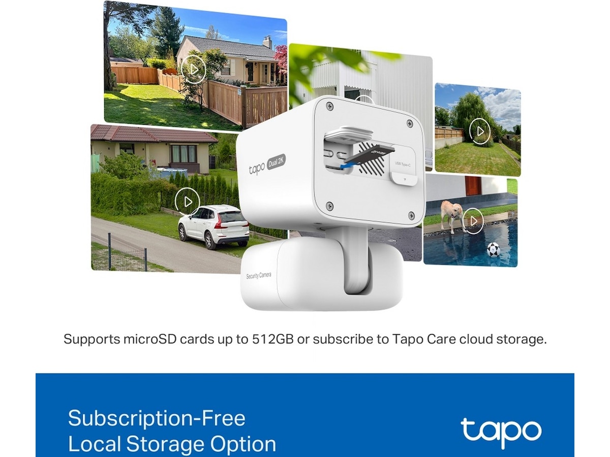 TP-Link Tapo C645D KIT overvågningskamera, solcelledrevet Overvågningskameraer
