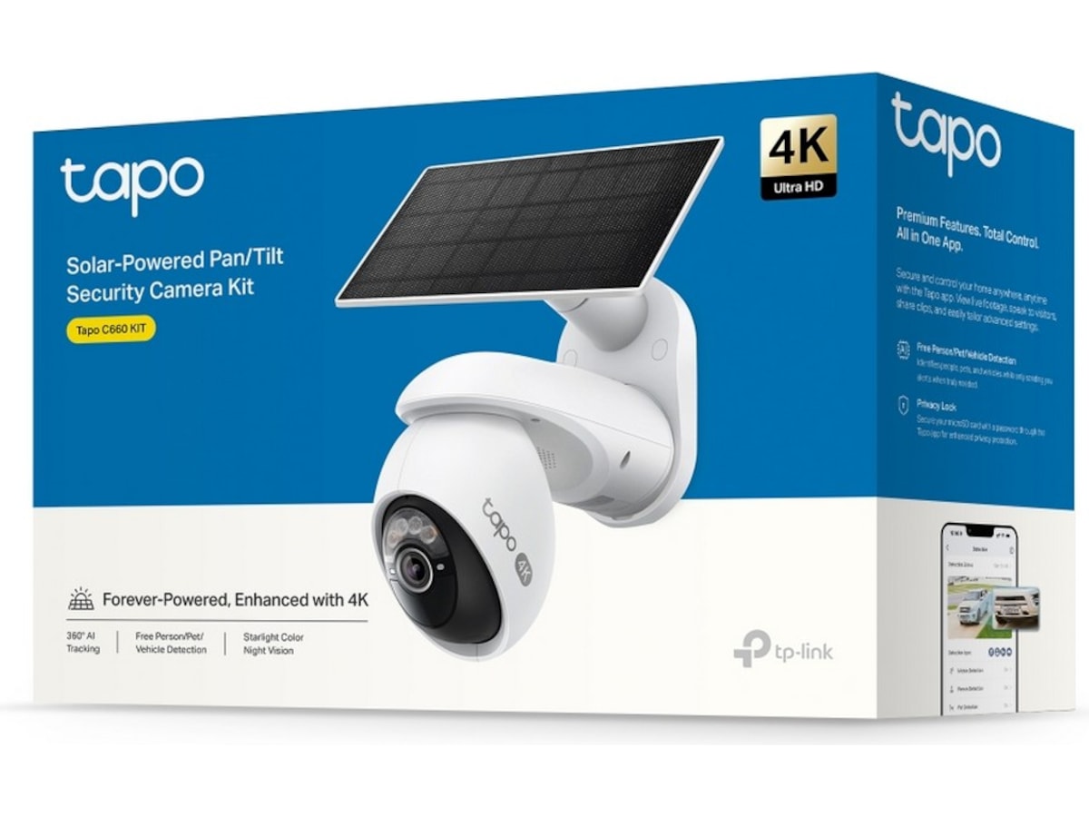 TP-Link Tapo C660 KIT overvågningskamera solcelledrevet Overvågningskameraer