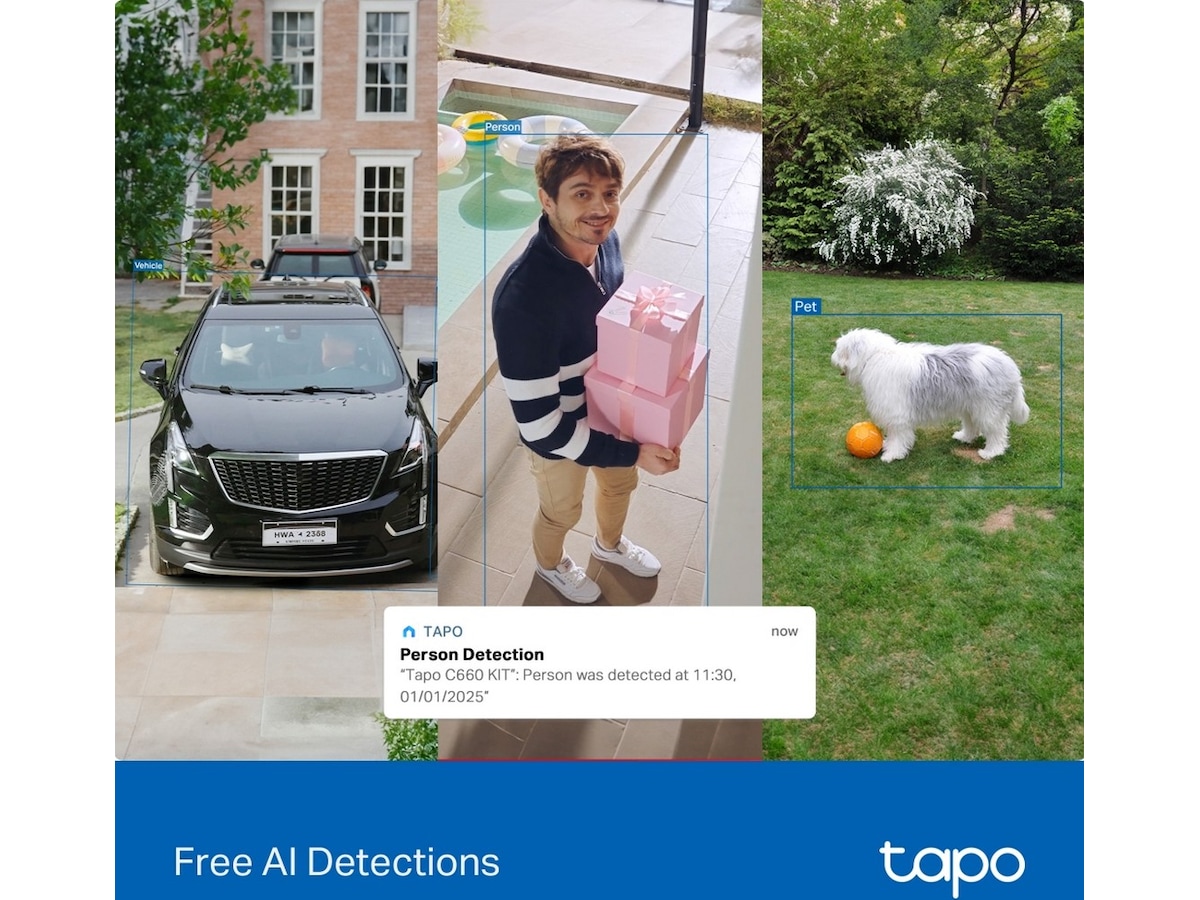 TP-Link Tapo C660 KIT overvågningskamera solcelledrevet Overvågningskameraer