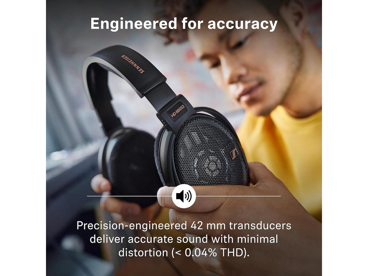 Sennheiser HD660S 2 åbne hovedtelefoner, over-ear (sort) Høretelefoner