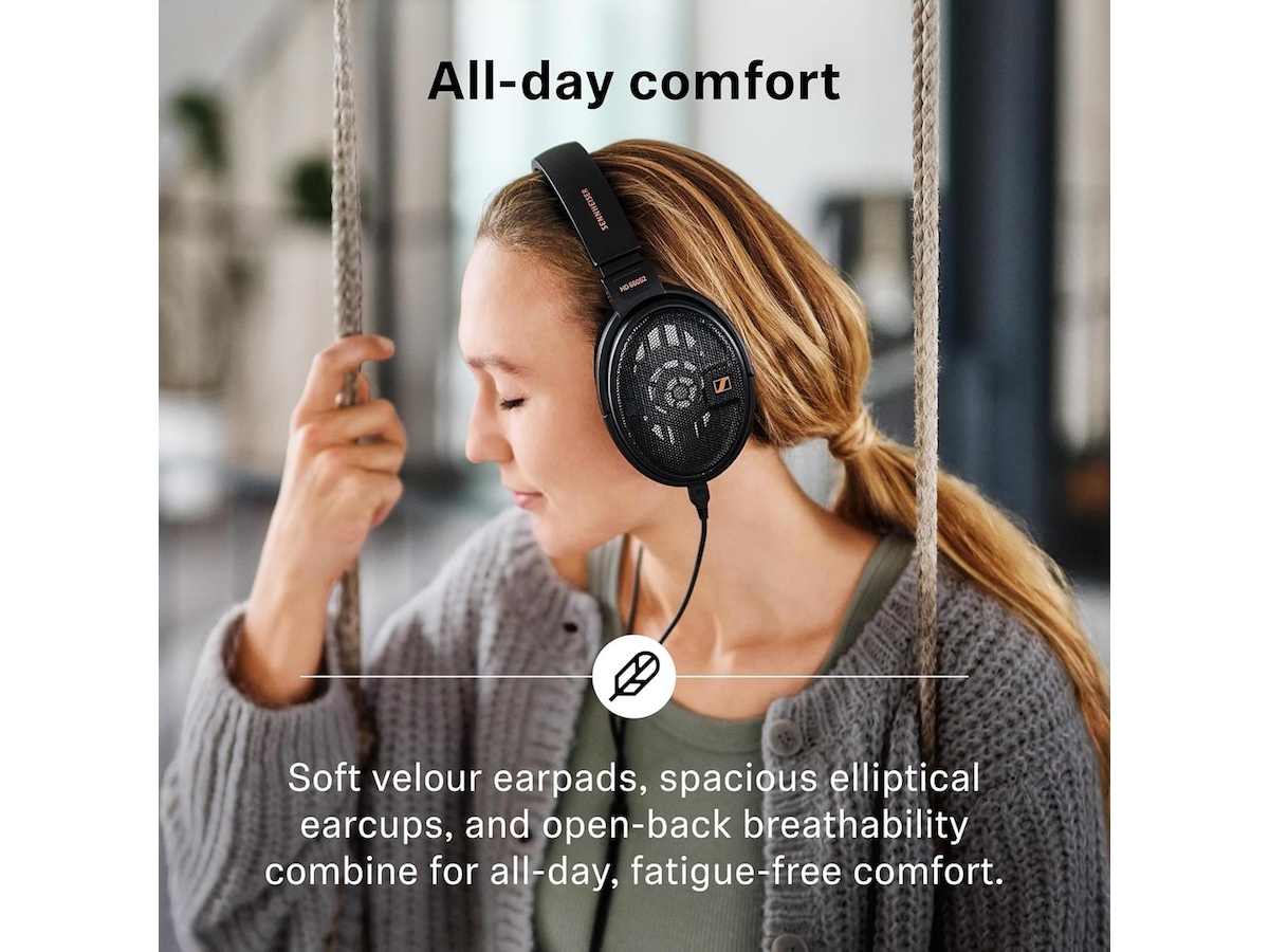 Sennheiser HD660S 2 åbne hovedtelefoner, over-ear (sort) Høretelefoner