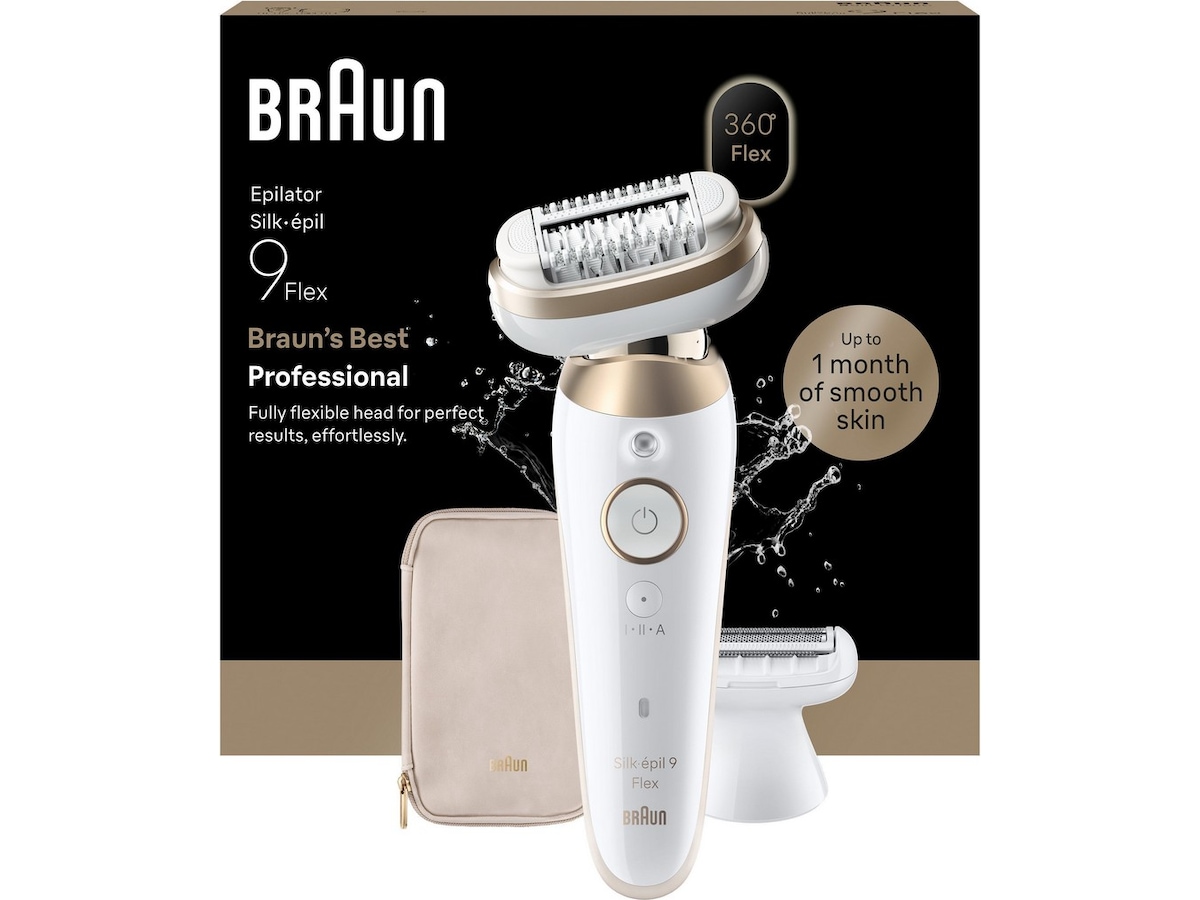 Braun Silk·épil 9 Flex epilator (guld) Epilator & IPL-hårfjerning