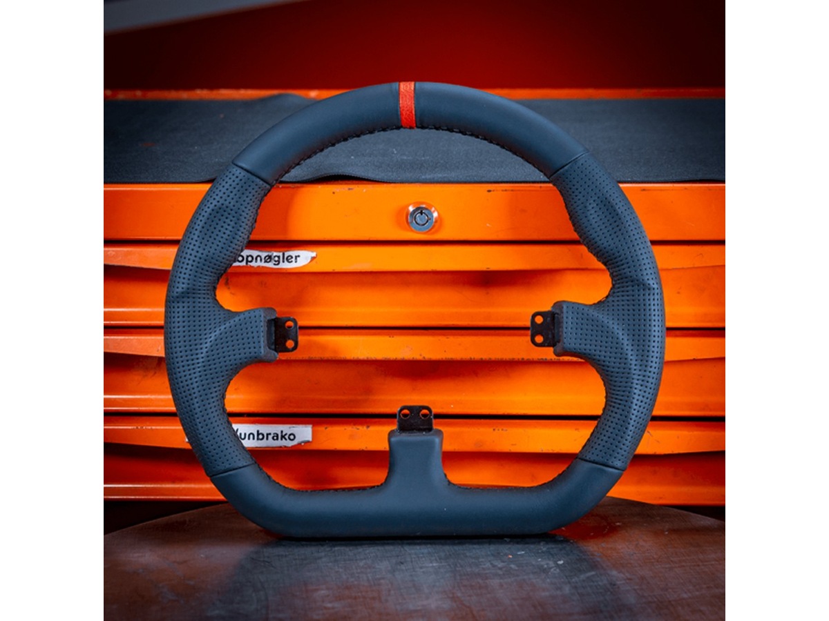 Asetek Closed D ratkrans skind (sort) Rat og pedaler