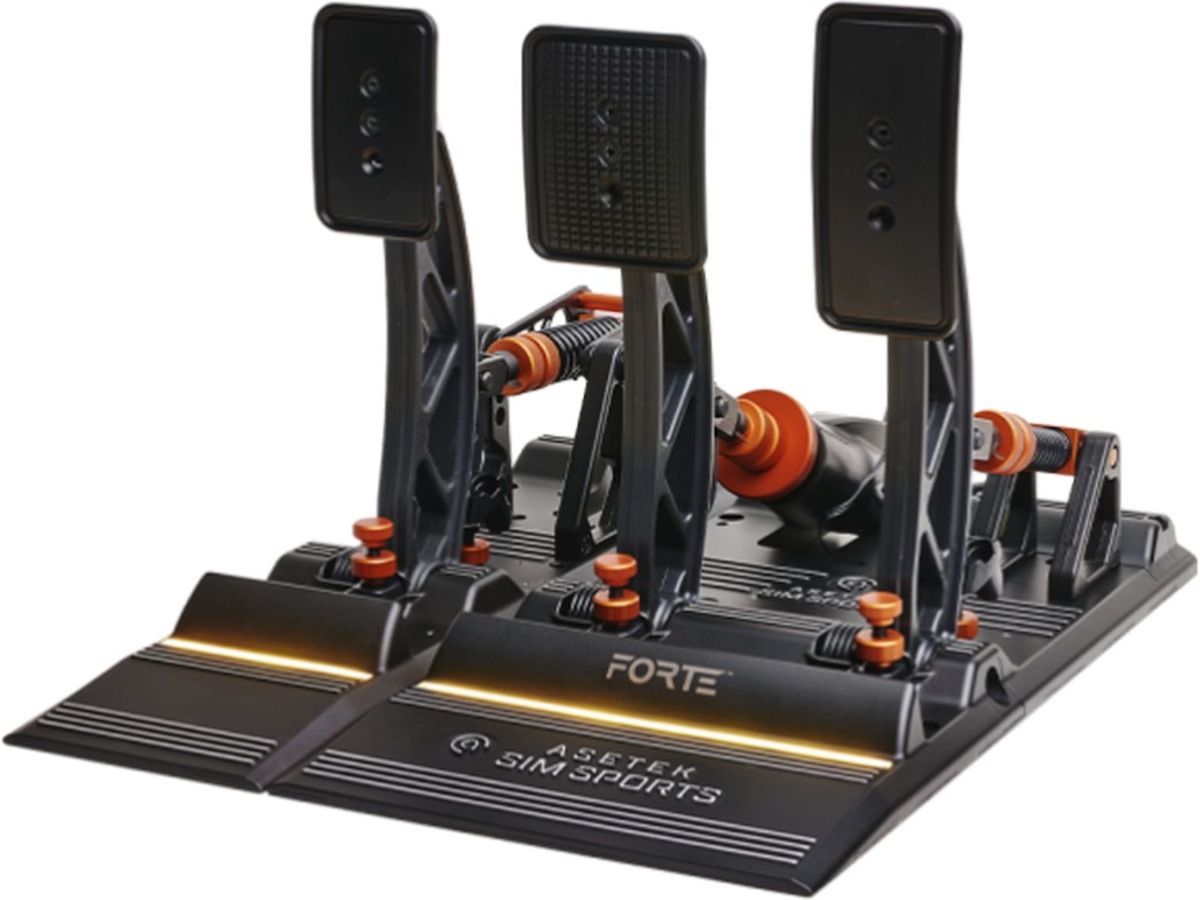 Asetek Forte simracing-pedaler bremse og gas Rat og pedaler