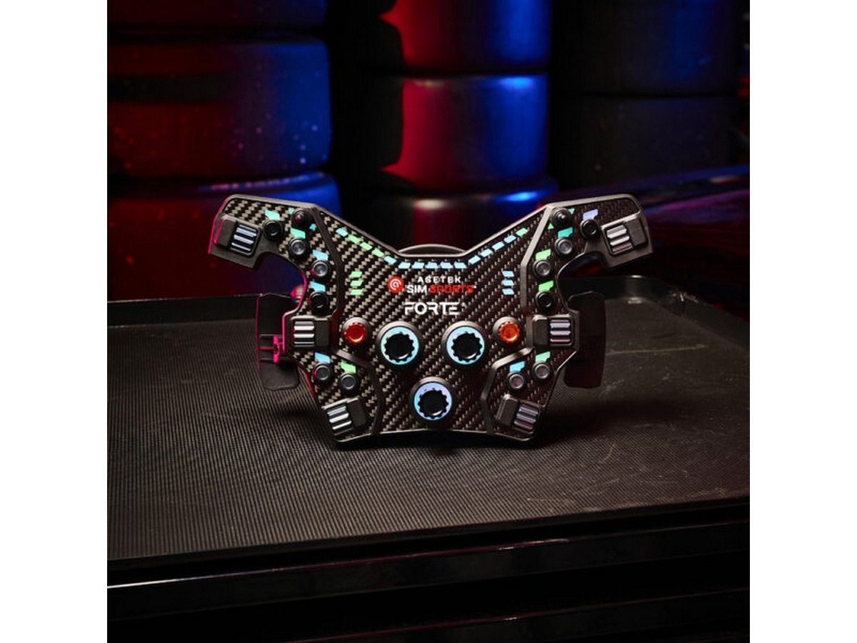 Asetek Forte® Formula knapboks (sort, aluminium) Rat og pedaler