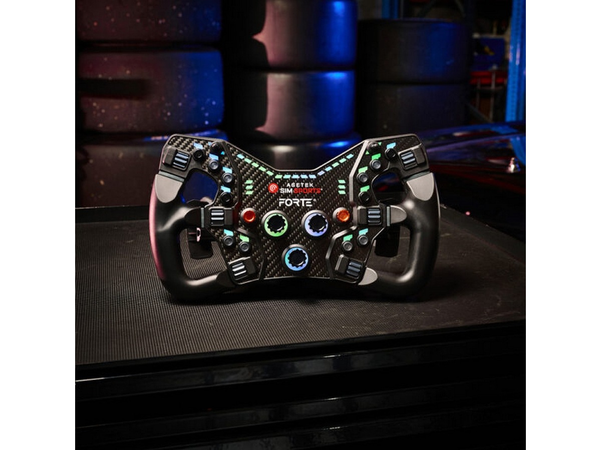 Asetek Forte® Formula knapboks (sort, aluminium) Rat og pedaler
