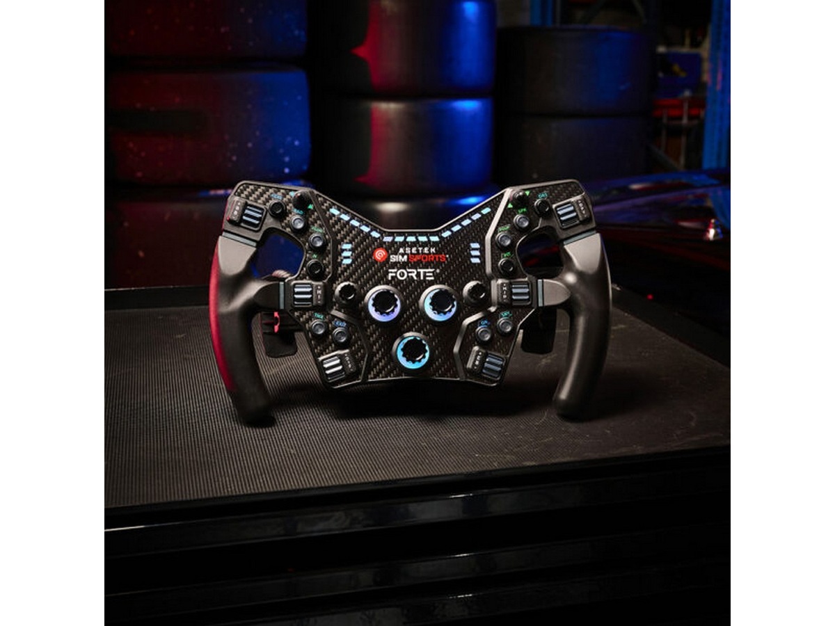 Asetek Forte® Formula knapboks (sort, aluminium) Rat og pedaler