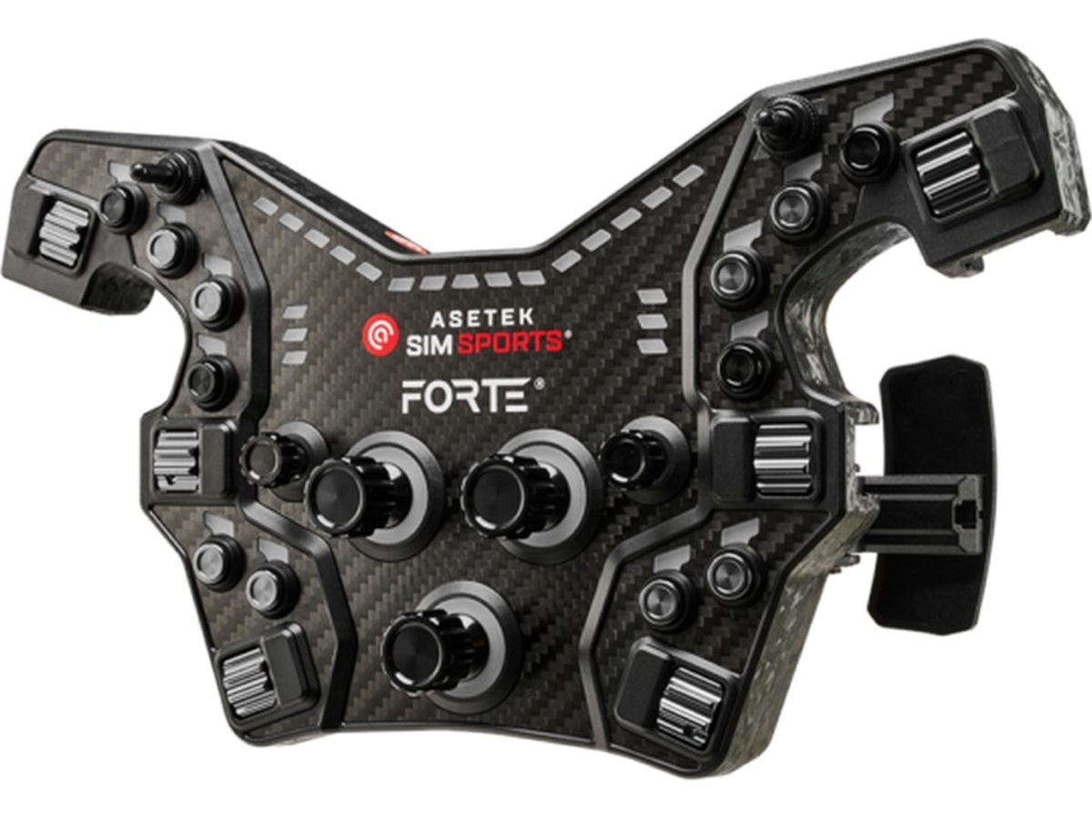 Asetek Forte® Formula knapboks (sort, aluminium) Rat og pedaler