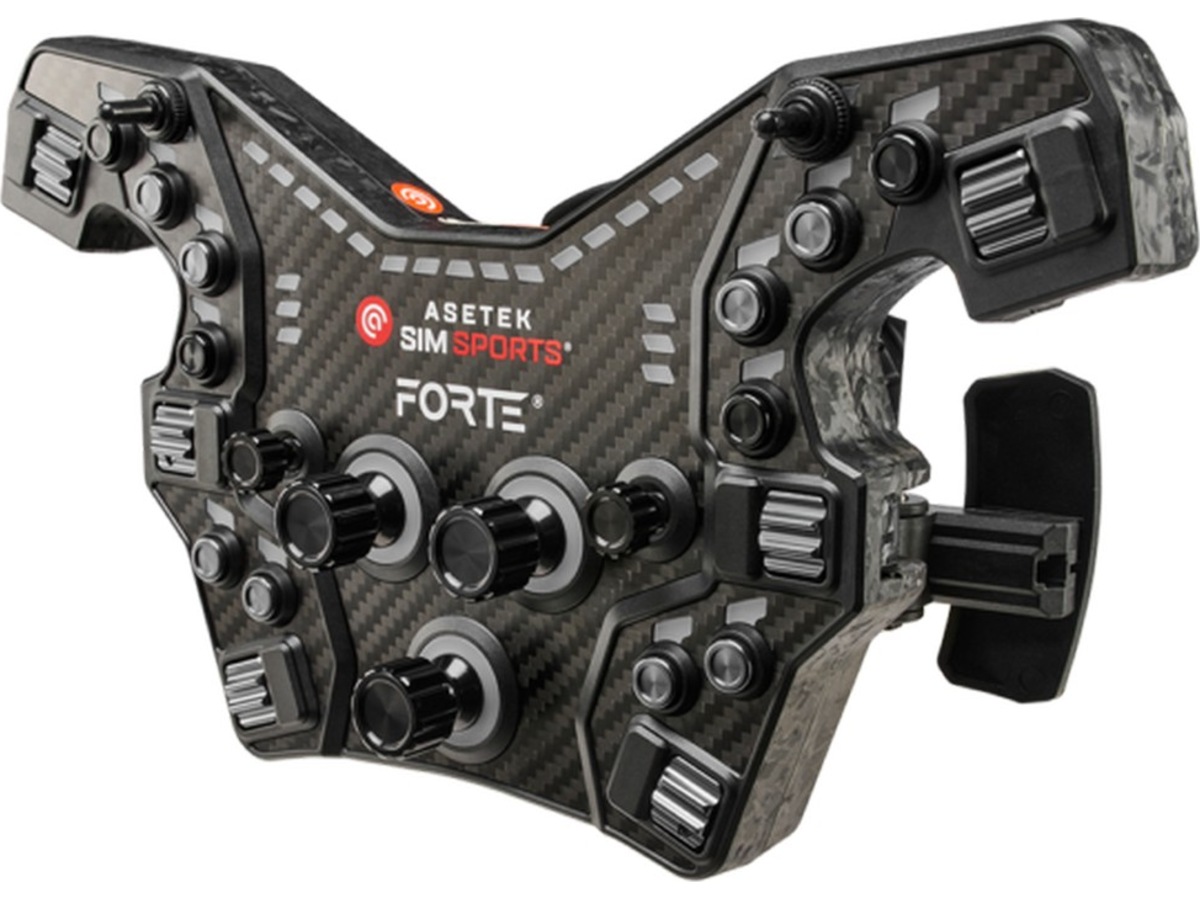 Asetek Forte® Formula knapboks (sort, aluminium) Rat og pedaler