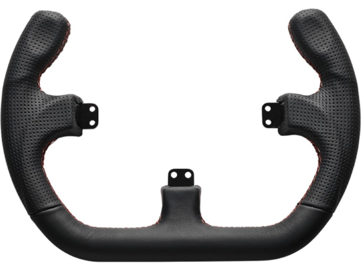 Asetek Open D ratkrans læder (sort) Rat og pedaler