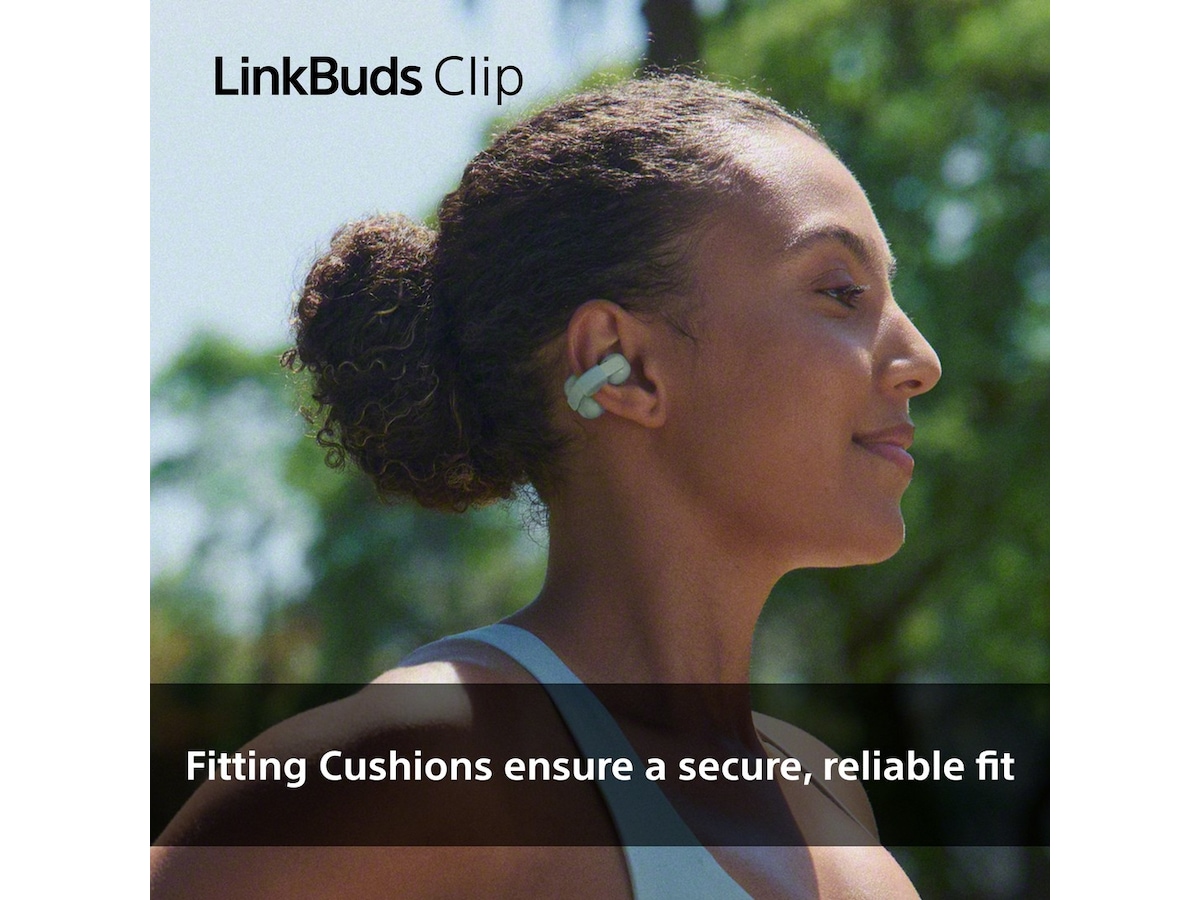 Sony LinkBuds Clip åbne øretelefoner (grøn) Høretelefoner