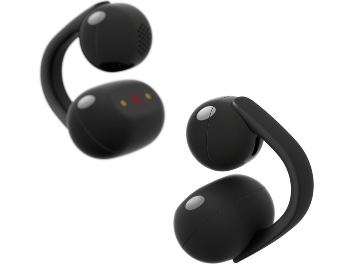 Sony LinkBuds Clip åbne øretelefoner (sort) Høretelefoner