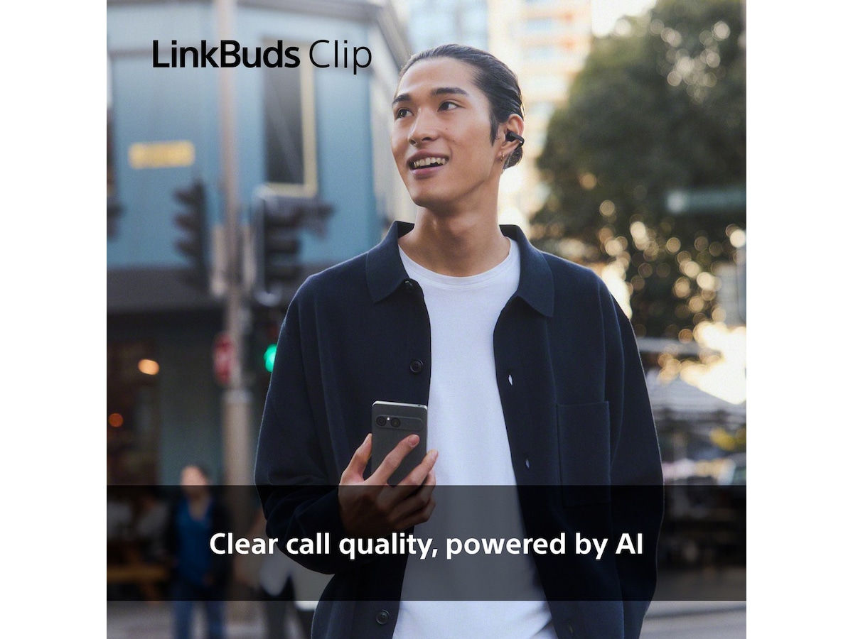 Sony LinkBuds Clip åbne øretelefoner (sort) Høretelefoner