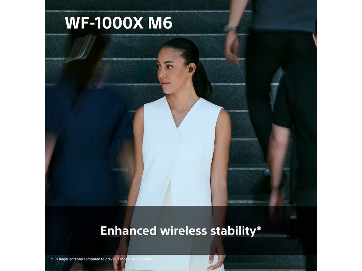 Sony WF-1000XM6 trådløse øretelefoner med støjdæmpning (Platinum Silver) In-ear høretelefoner