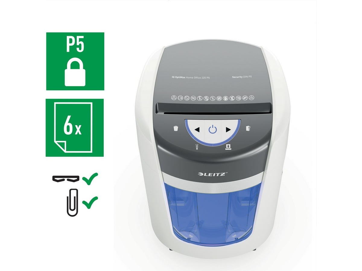 Leitz Makualtor IQ OptiMax Home Office 225 Mikromakulering  P5 Makuleringsmaskiner